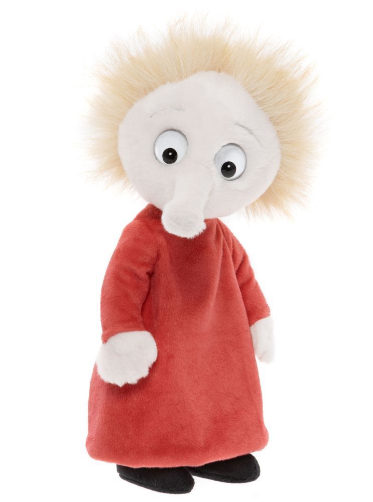 Charlie Bears Plüschbär Moomin Bob 25 cm creme Langhaar 5-fach gegliedert von vorne