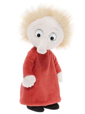 Charlie Bears Plüschbär Moomin Bob 25 cm creme Langhaar 5-fach gegliedert von vorne