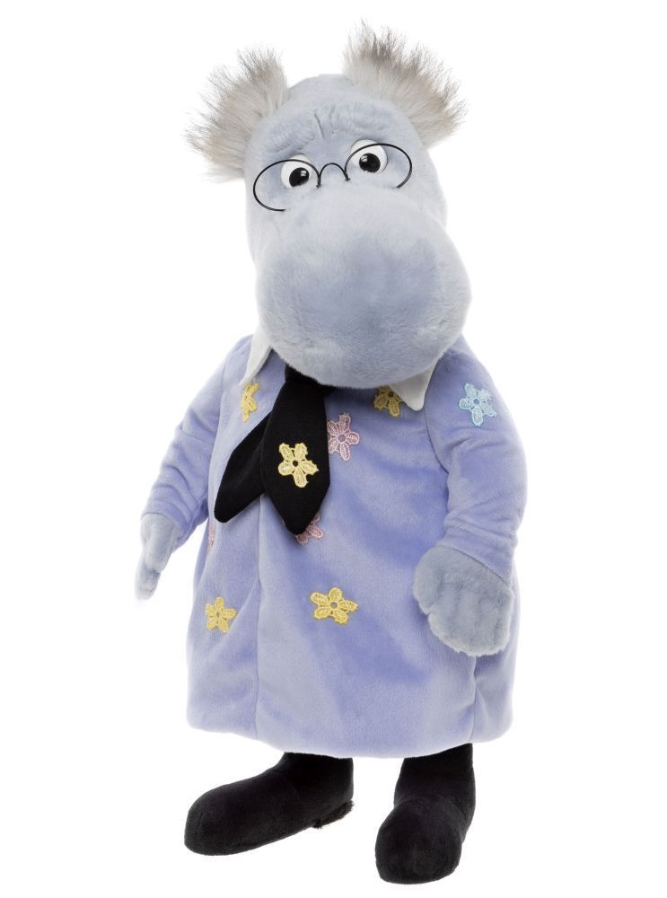 Charlie Bears Signature Moomin Troll Hemulen 41 cm lila limitierte Edition von vorne