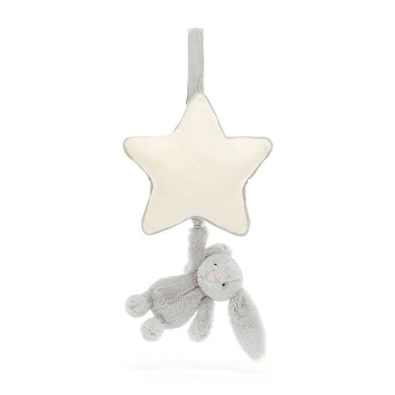 Spieluhr Hase Bashful Bunny Silber Musical Pull - Jellycat Baby