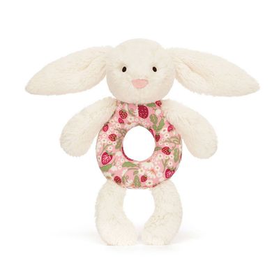 Rassel Hase Bashful Bunny Berry Ring Rattle - Jellycat Baby Rassel Hase Bashful Bunny Berry Ring Rattle - Jellycat Baby