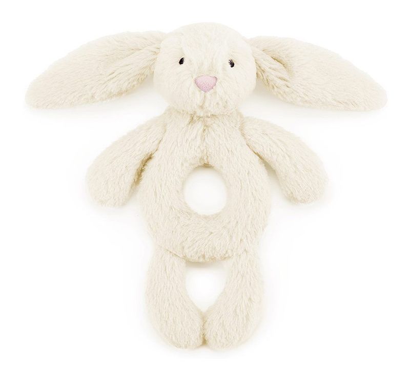 Rassel Hase Bashful Bunny Cream Ring Rattle - Jellycat Baby Rassel Hase Bashful Bunny Cream Ring Rattle - Jellycat Baby