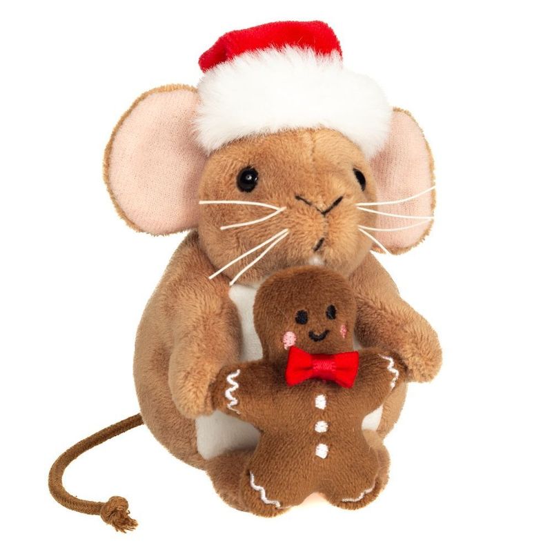 Maus Weihnachtsmaus mit Lebkuchenmann - Hermann Teddy Maus Weihnachtsmaus mit Lebkuchenmann - Hermann Teddy