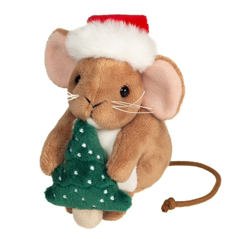 Maus Weihnachtsmaus mit Tannenbaum  - Hermann Teddy