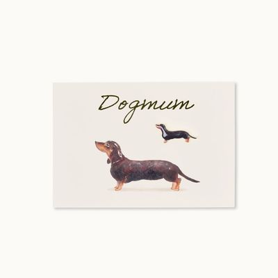 Dackel Pin + Karte: Dogmum