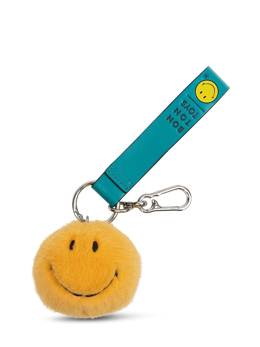 Smiley Taschenanhänger ECO Fuzzy Gelb - Bon Ton Toys
