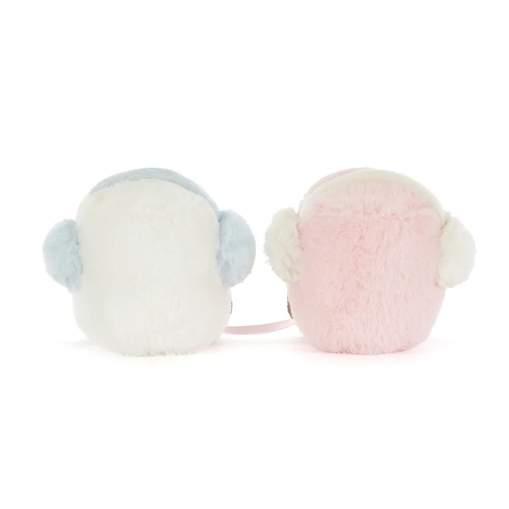 Jellycat Amuseables Toastie Pink and White Marshmallows, Kuscheltier Duo Pink & Weiß, Ansicht von vorne