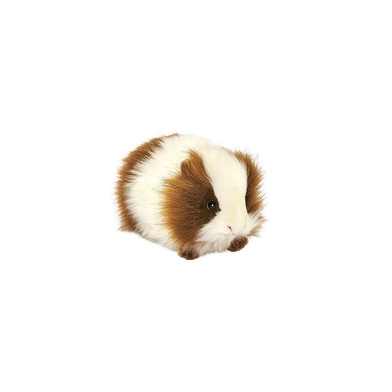 Hansa Creation Meerschweinchen Braun/Weiß, 20 cm, Naturgetreuer Plüschtier Nager, Ansicht von vorne
