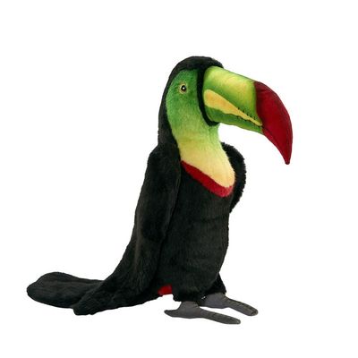 Hansa Creation Tukan, 40 cm, exotischer und realistischer Plüsch Vogel, Ansicht von vorne
