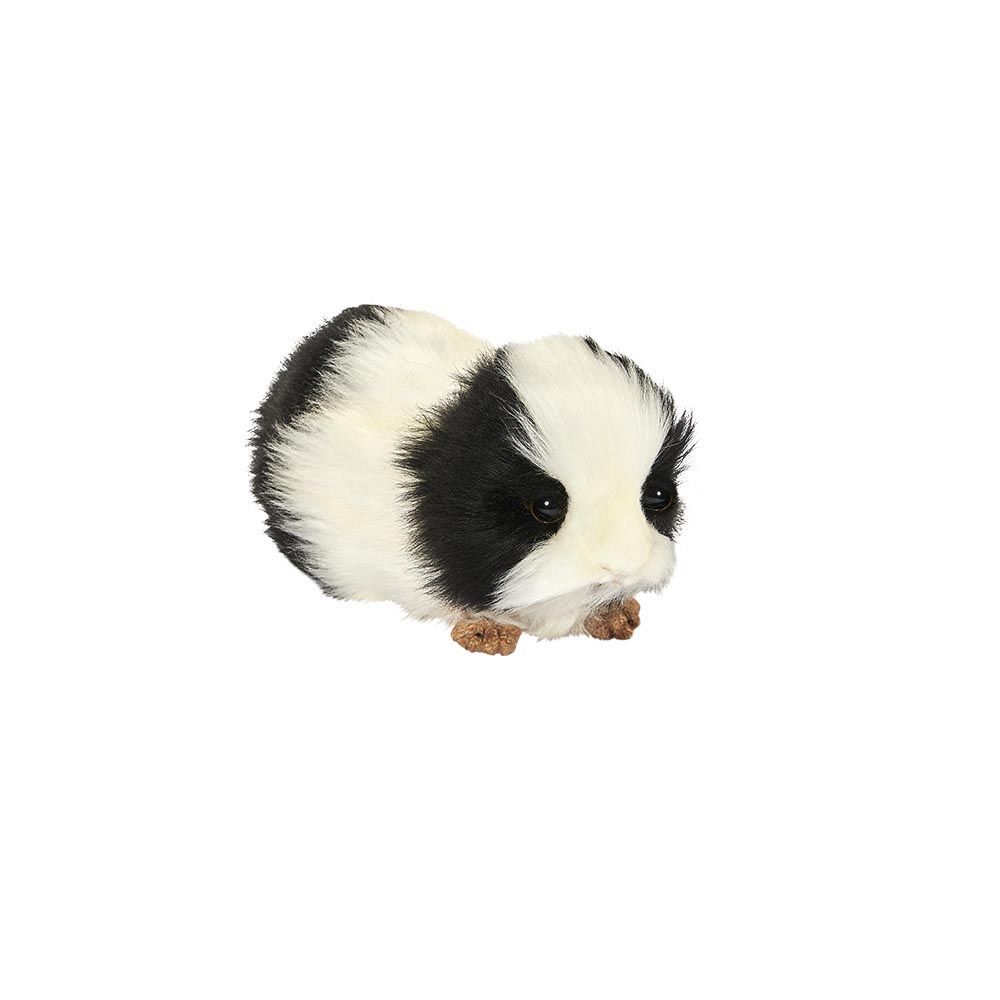 Hansa Creation Meerschweinchen Schwarz/Weiß, 19 cm, realistischer Plüsch Nager, Ansicht von vorne