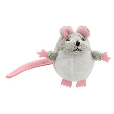Fingerpuppe Maus Grau