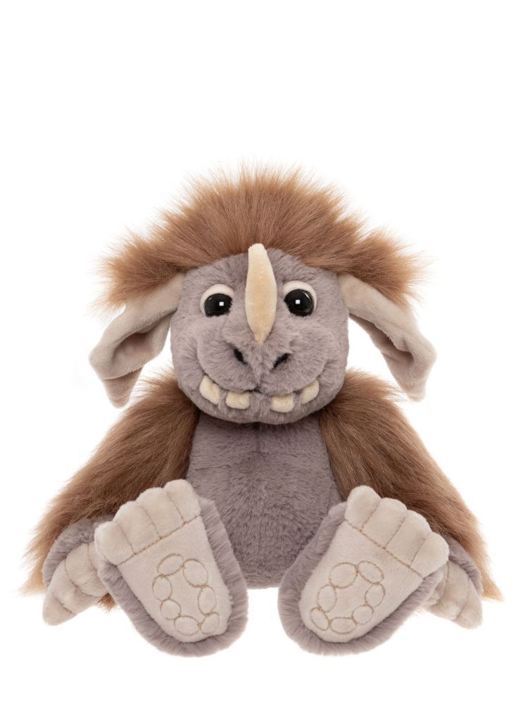 Charlie Bears Bearhouse Plüschtier Oger Pebble hellbraun 20 cm Vorderansicht