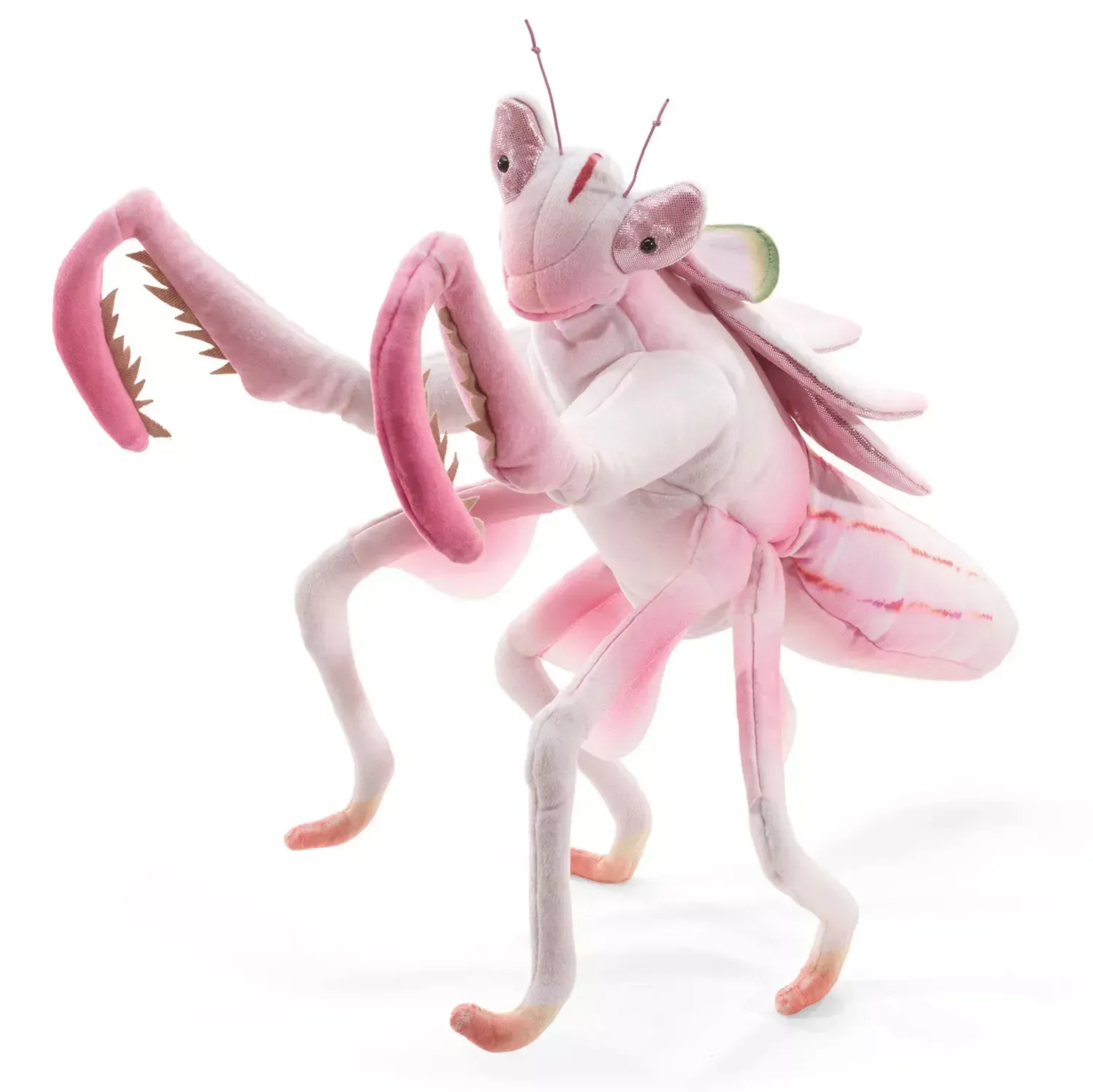 Gottesanbeterin Orchid Mantis Handpuppe - Folkmanis Gottesanbeterin Orchid Mantis Handpuppe - Folkmanis
