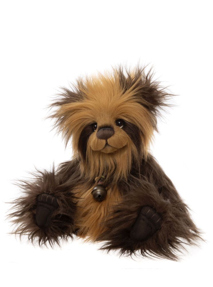 Charlie Bears Anniversary Noodle Bär 33 cm zotteliges Plüsch braun CB252580