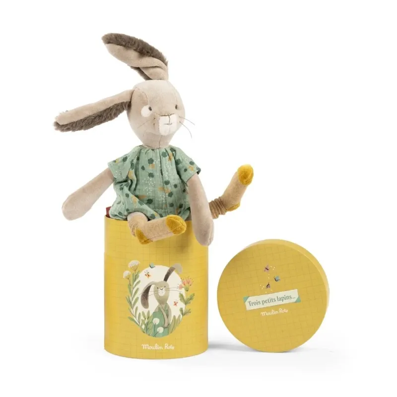 Kaninchen grün mit Dose - Moulin Roty Kaninchen grün mit Dose - Moulin Roty