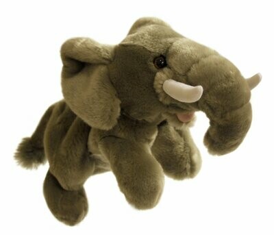 Elefant - Full-Bodied Ganzkörper-Handpuppe Elefant von The Puppet Company, Kopf & Vorderbeine bespielbar für Kinder
