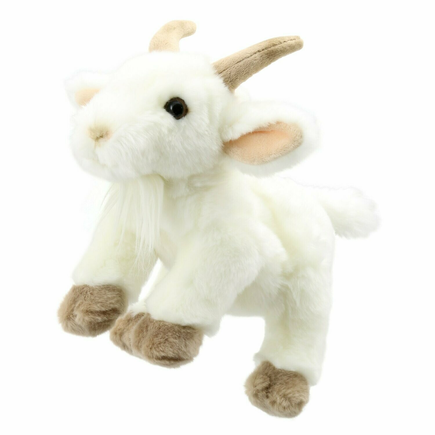 Ganzkörper-Handpuppe Ziege von The Puppet Company, Kopf & Vorderbeine bespielbar für Kinder