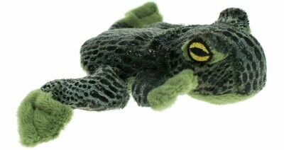 Fingerpuppe Frosch schwimmend