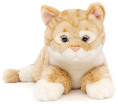 Katze liegend Rot - Uni-Toys Katze liegend Rot - Uni-Toys