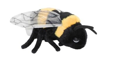 Hummel - Uni-Toys Uni-Toys Hummel Plüschtier gelb schwarzes Stofftier Insekt mit weichen Flügeln und Fühlern knuffiges Kuscheltier
