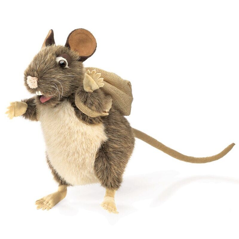 Ratte mit Rucksack - Folkmanis Ratte mit Rucksack - Folkmanis