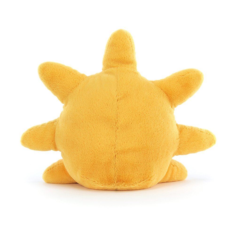 Jellycat Amuseable Sonne aus strahlend gelbem samtweichem Plüsch mit fröhlichem Lächeln, weichen Sonnenstrahlen 