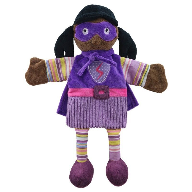 Mädchen Superheldin Dunkel - Story Telling Puppets Mädchen Superheldin Dunkel - Story Telling Puppets