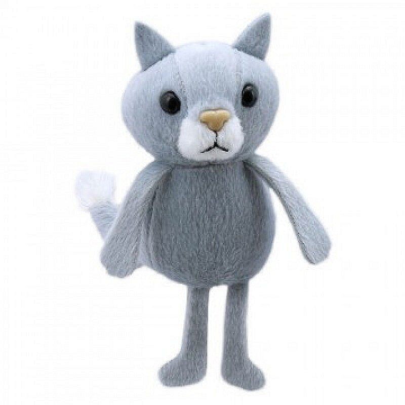Fingerpuppe Katze Grau Fingerpuppe Katze Grau
