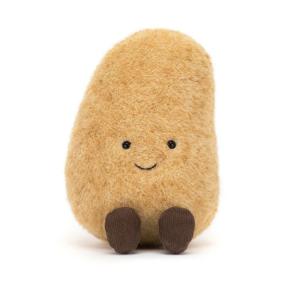 Kartoffel Amuseable Potato - Jellycat Food & Drink Jellycat Kartoffel als Kuscheltier mit lachendem Gesicht, plüschige Deko für Foodies von vorne