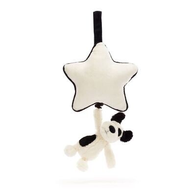 Spieluhr Hund Black & Cream Puppy Musical Pull - Jellycat Baby Spieluhr Hund Black & Cream Puppy Musical Pull - Jellycat Baby