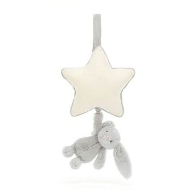 Spieluhr Hase Bashful Bunny Silber Musical Pull - Jellycat Baby Spieluhr Hase Bashful Bunny Silber Musical Pull - Jellycat Baby
