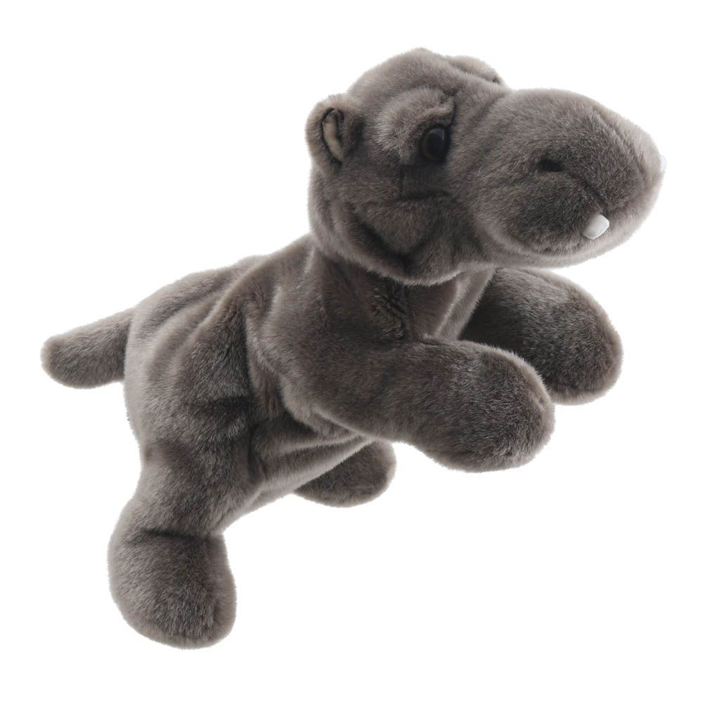 Nilpferd - Full-Bodied Ganzkörper-Handpuppe Nilpferd Hippo von The Puppet Company, Kopf & Vorderbeine bespielbar für Kinder