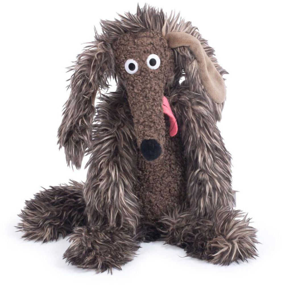 Hund Kleiner Stinkehund - Moulin Roty Moulin Roty Kleiner Stinkehund Kuscheltier aus Geschichten L’école des loisirs, Plüschtier mit weichem Fell, Vorderansicht