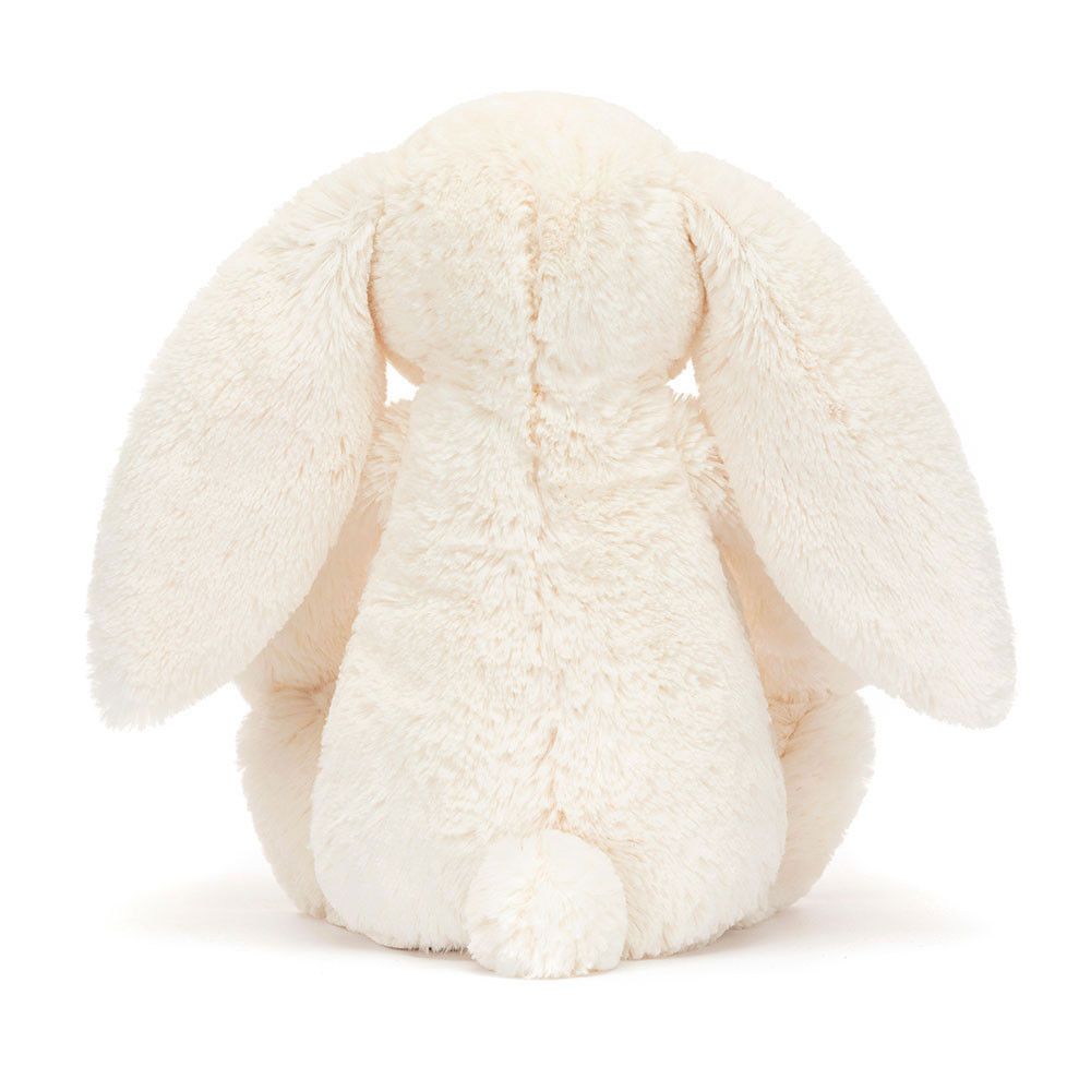 Jellycat Kuschelhase Blossom Cream Bunny Berry, 31cm, Frontansicht mit langen Ohren und weichem Fell