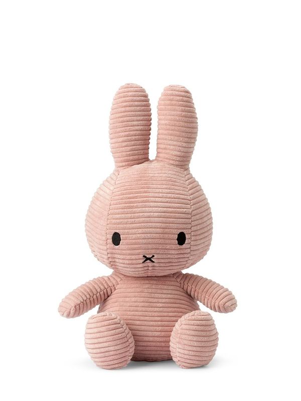 Soft Toy Bunny Miffy Cord Pink, 33 cm tall, sustainable