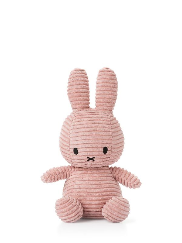 Soft Toy Bunny Miffy ECO Cord Pink, 23 cm tall, sustainable