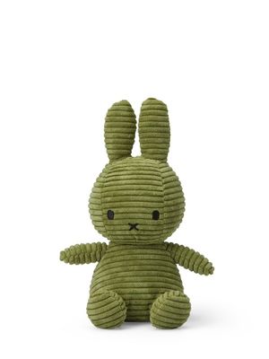 Kuscheltier Hase Miffy ECO Cord Olivgrün, 23 cm gross, nachhaltig