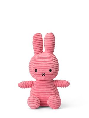Kuscheltier Hase Miffy ECO Cord Kaugummirosa, 23 cm gross, nachhaltig
