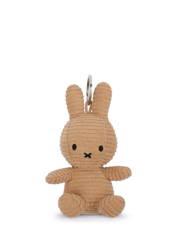 Hase Schlüsselanhänger Miffy ECO Cord Beige - Bon Ton Toys Kuscheltier Hase Schlüsselanhänger Miffy ECO Cord Beige, 10 cm gross, nachhaltig