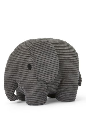Kuscheltier Elefant Miffy Cord Grau, 33 cm gross, nachhaltig