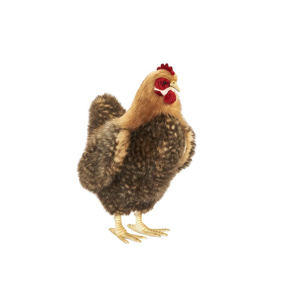 Huhn Beige - Hansa Creation Huhn Beige 37 cm – naturgetreues Stofftier mit liebevollen Details von Hansa
