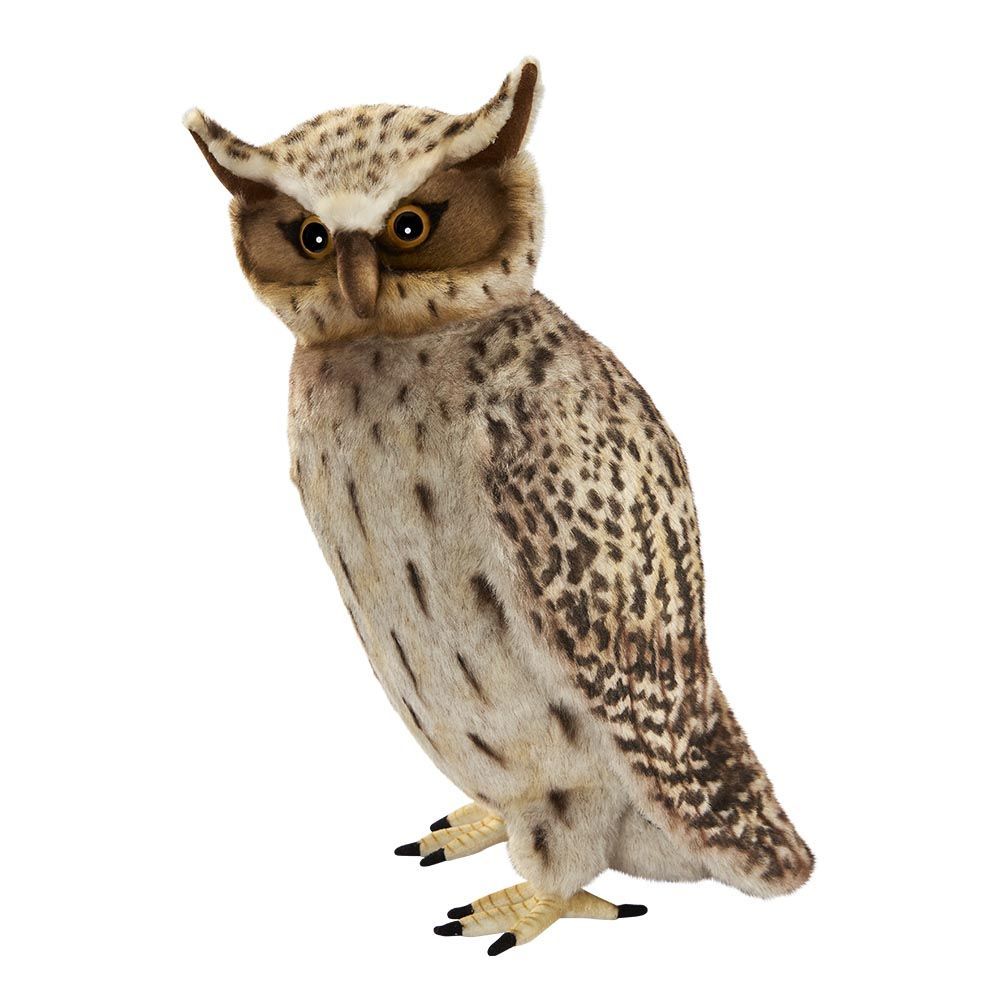 Uhu - Hansa Creation Uhu Stofftier 40 cm – naturgetreu & dekorativ für Vogelfreunde