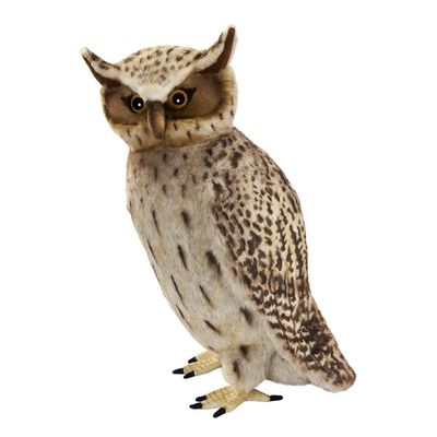 Uhu - Hansa Creation Uhu Stofftier 40 cm – naturgetreu & dekorativ für Vogelfreunde