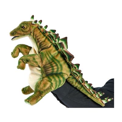 Stegosaurus Handpuppe - Hansa Creation Stegosaurus Handpuppe 28 cm – detailreiche Dinofigur aus Plüsch