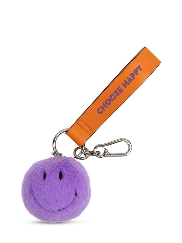 Smiley Taschenanhänger ECO Fuzzy Lila - Bon Ton Toys