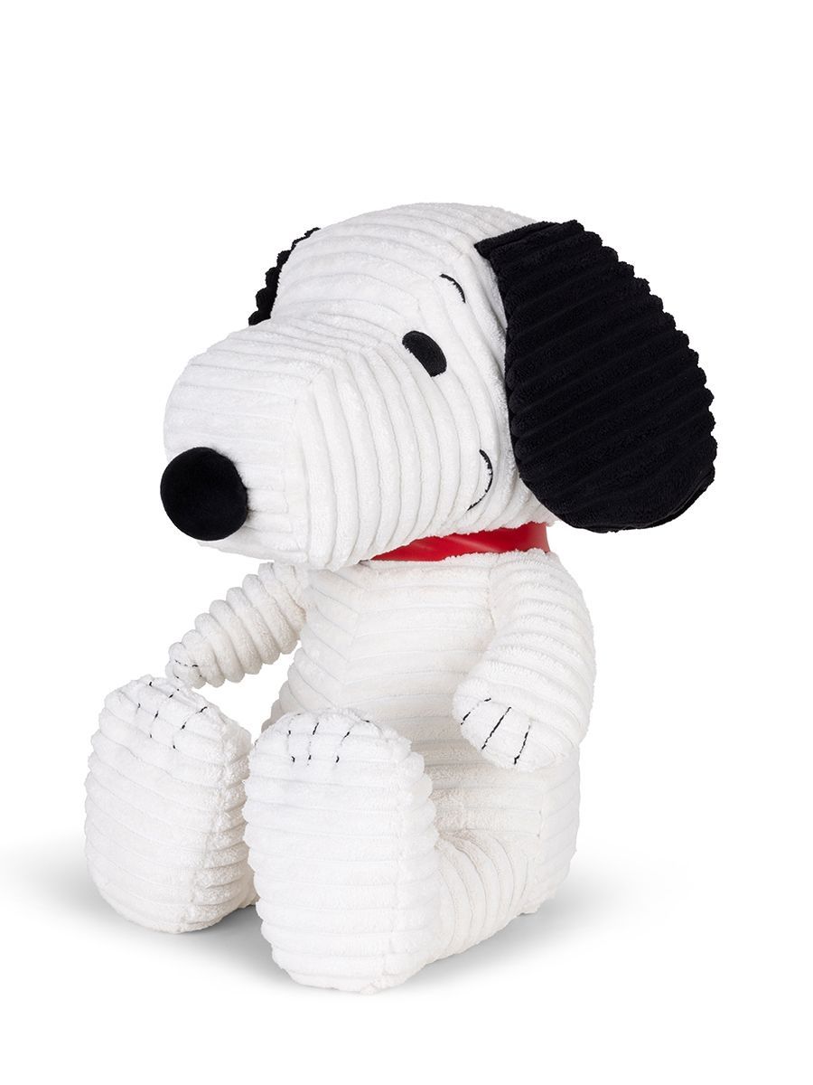 Peanuts Hund Snoopy Cord - Bon Ton Toys Bon Ton Toys Peanuts Hund Snoopy Cord 40 cm grober Stoffhund aus weichem braun weissem Cordgewebe im Breitcord Look