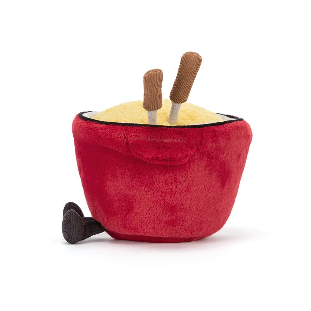 Jellycat Amuseables Cheese Fondue, Kuscheltier Fonduetopf mit Käse & Spießen, Ansicht von vorne