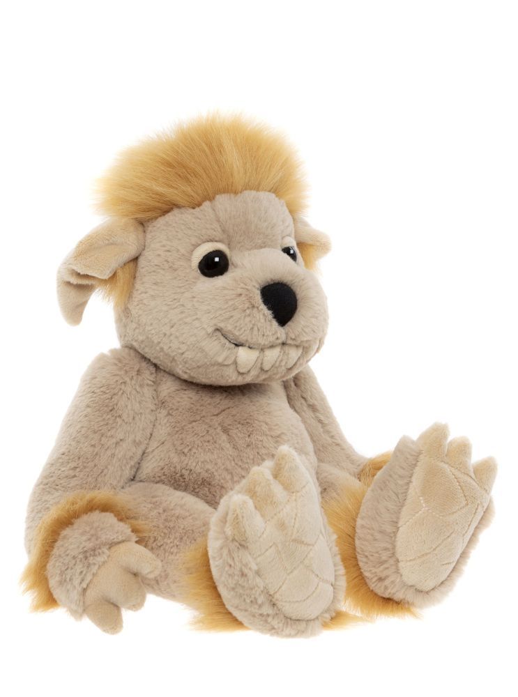 CHARLIE BEARS Orga Bedrock Charlie Bears Bearhouse Collection Plüschtier Oger Bedrock beige orange