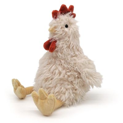 MEA Living Plüschtier Farmtier Huhn Lini 30 cm weiß rot