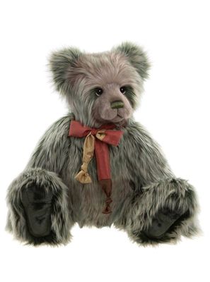 CHARLIE BEARS Bär Evans Charlie Bears Evans Bär groß 76 cm beige grün strukturiertes Plüsch CB252556